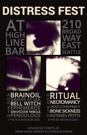 Brain Oil, Graves at Sea, Bell Witch, Ephemeros, Gravecode Nebula, Pendulous Brain Oil, Graves at Sea, Bell Witch, Ephemeros, Gravecode Nebula, Pendulous